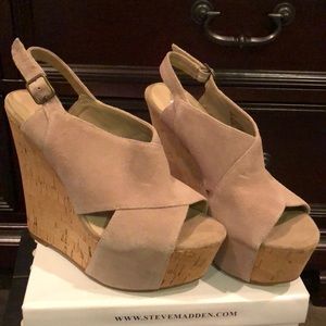 Steve Madden Nude Wedges - Brand New